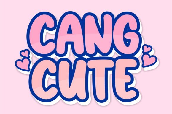 Cang Cute: The Playful Stacked Font for Bold Designs
