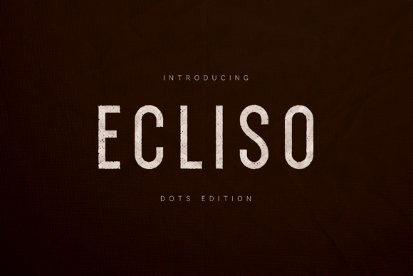 Ecliso: A Textured Sans Serif for Modern Branding