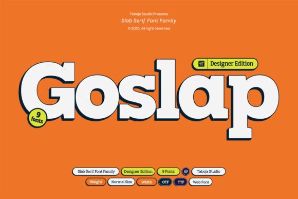 Goslap: The Slab Serif Balancing Boldness and Modernity