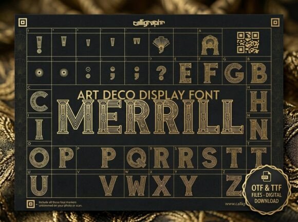 Merrill: The Art Deco Display Font of Jazz Age Luxury