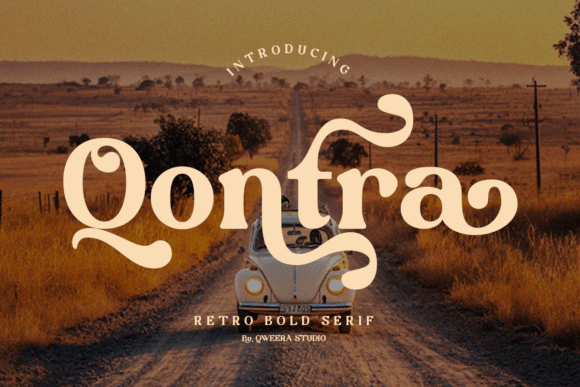 Qontra: Bold Retro Serif for Modern Design