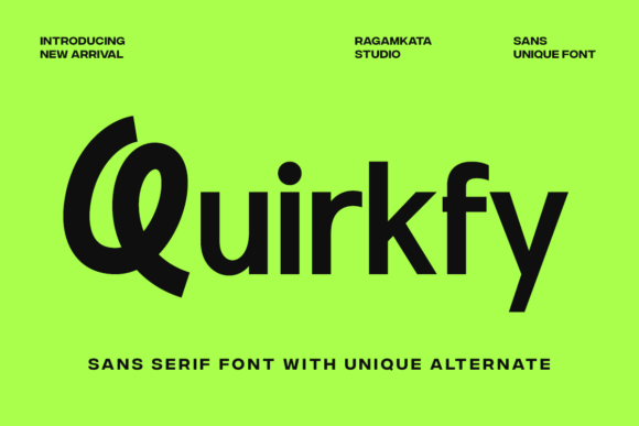 Quirkfy: The Playful Sans Serif for Bold Modern Branding