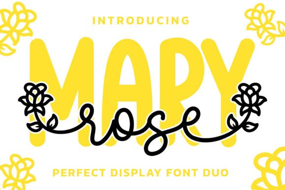 Rose Mary Duo: A Playful Font for Sweet Designs