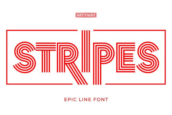 Stripes: The Bold, Geometric Font for Headlines That Demand Attention