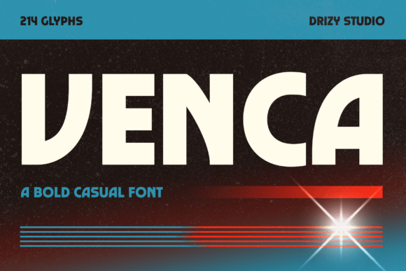 Venca: The Bold, Friendly Typeface for Creative Projects